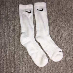 White Nike socks